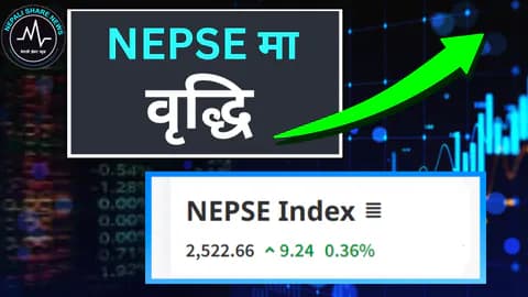 नेप्सेमा दोहोरो अङ्कको उतारचढावबीच सामान्य सुधार: २.९० अर्बको कारोबारसहित सूचक २५२२ विन्दुमा
